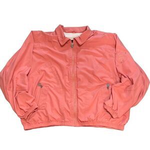 Kaelin Vintage Windbreaker Coral Size Large